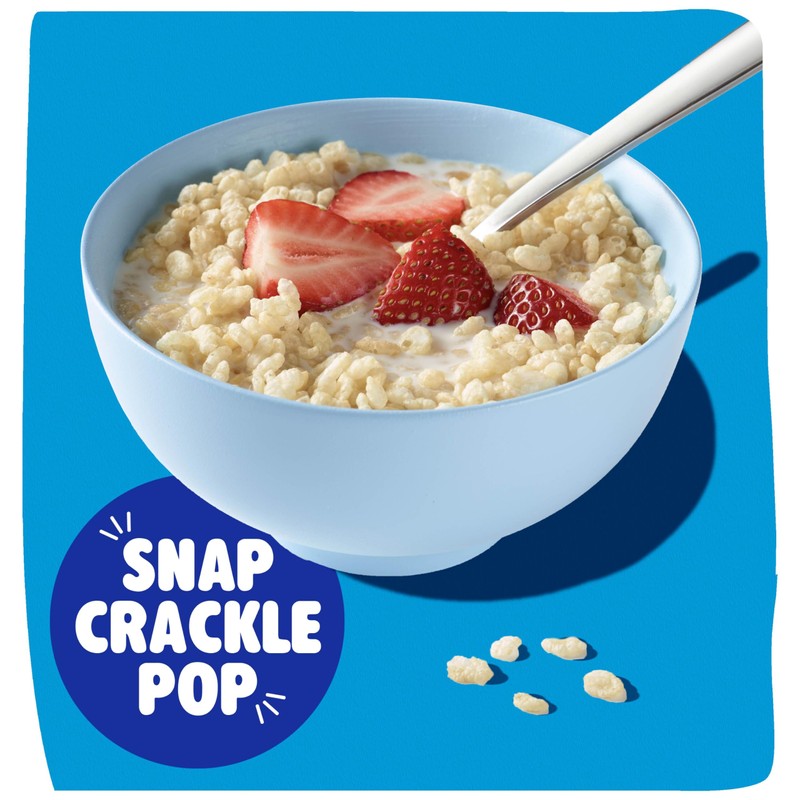Kellogg's Rice Krispies Cold Breakfast Cereal, 8 Vitamins and Minerals,
