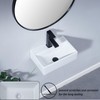 SHACO 14x10 Inch Wall Mount Bathroom Sink, Small Bathroom Sink