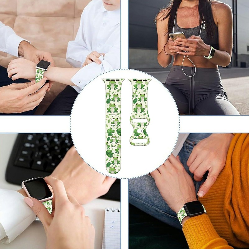 Cute Frog Watch Bands for Women Men Frogs Compatible with