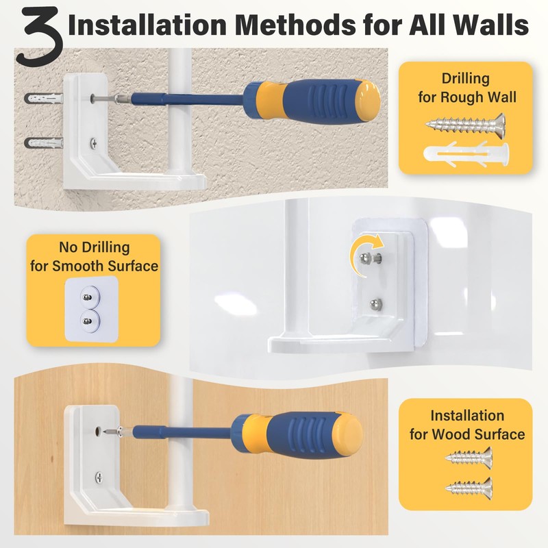 Ginyoyo 2 Pack Hat Organizer, Hat Rack for Wall, Strong