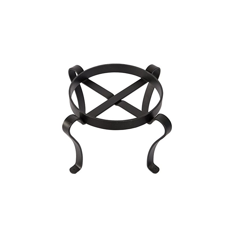 Achla Designs Patio Flower Pot Plant Stand, 8-in H Black