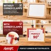 8Pcs Right Angle Clamps, 5.5" & 3.14" Precise Woodworking Corner