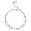 Pulsera de plata para Mujer, Brazalete Elegante de Día de