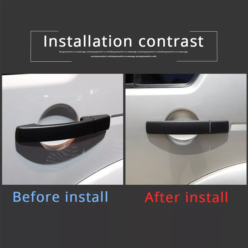 Xiaoerdian2020 Matte Black Exterior Door Handle Pull Cover For Land