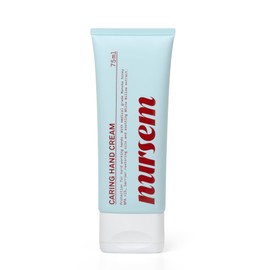 Nursem Caring Hand Cream - 75ml, Fast-Absorbing Moisturising Hand Cream for Dry, Sore, Sensitive or Over-Washed Hands, Soothes, Protects & Nourishes, Travel Size, Dermatologically Tested, Bergamot