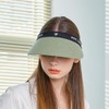 Reversible Linen Sun Cap Two-Tone Sun Visor CHAMELA | SAGE
