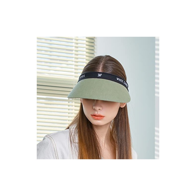 Reversible Linen Sun Cap Two-Tone Sun Visor CHAMELA | SAGE