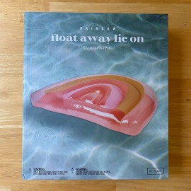 Sunnylife Float Away Lie On Pool Float - Pink Rainbow - 63" x 41.5"