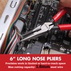 ARROW 3PCS Pliers Set, 6" Needle Nose Pliers, 6" Slip