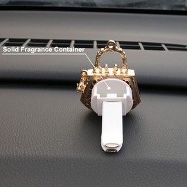 2 Pieces Crystal High Heel Shoe and Magic Bag Air Vent Clips Rhinestone Car Air Freshener Clip Bling Car Clip Gift Decorations Charm Car Inter Air Vent Decor Accessories for Girls Women