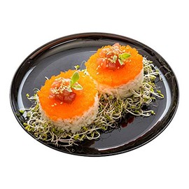 Round Plastic Party Plate, Round Cocktail Plates - Black - 7" - Great for Catering or Parties - Disposable Plastic - 100ct Box - Restaurantware