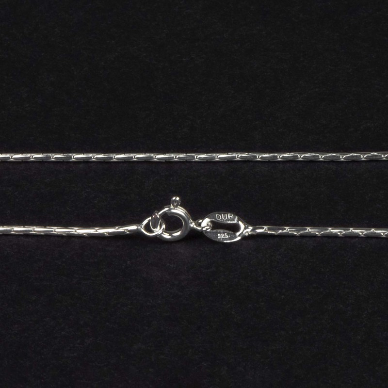 DUR Chains 925 Sterling Silver rhodium plated all variations Ladies,