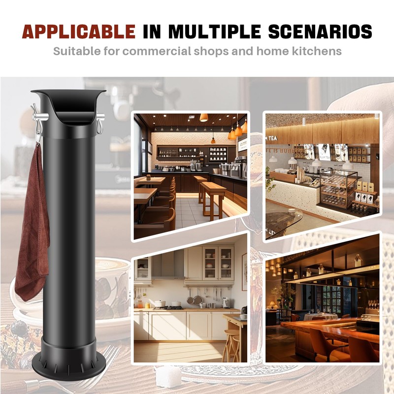 Gliery Espresso Coffee Knock Box for Barista Commercial Knock Box