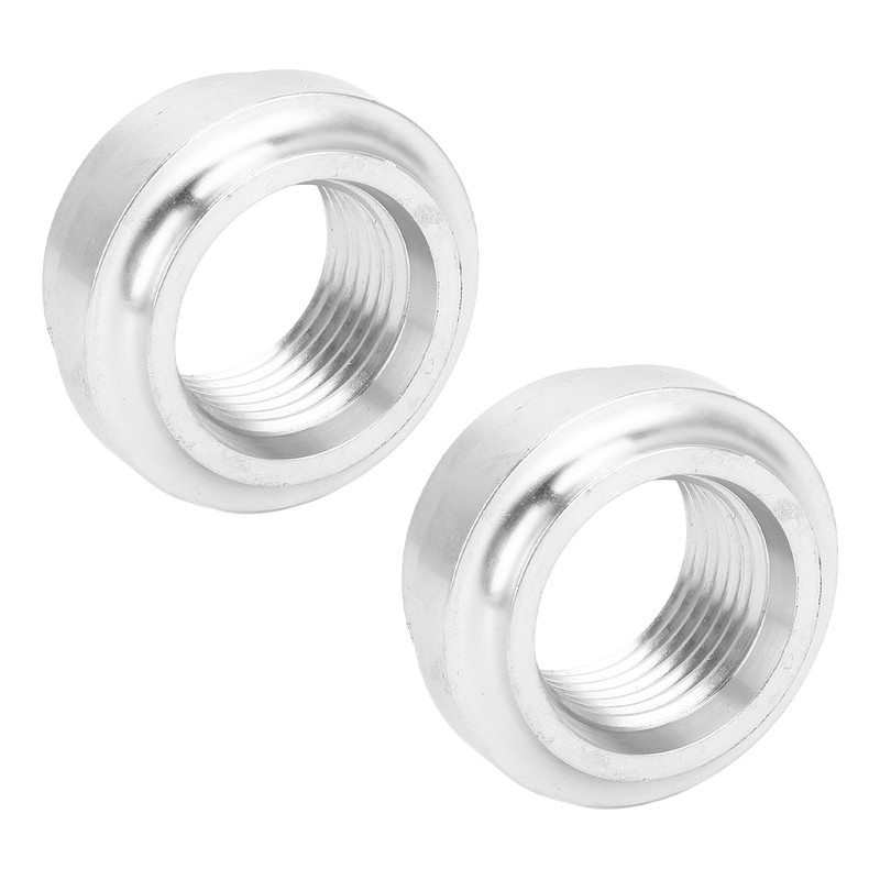 2Pcs FemaleThreaded Joint 8AN Car Liquid Flange Welding Aluminum Threaded