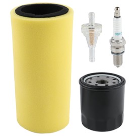 AUTOKAY Air Filter Foam Oil Filter Spark Plug Kit Fits for Yamaha Rhino 450 YXR450 2006-2009, Rhino 660 YXR660 2004-2007, Replace 5UG-E4451-00-00, 5GH-13440-20-00, 5GH-13440-00-00