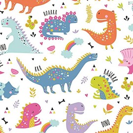 20 Napkins Colourful Dinosaurs | Dinos | T-Rex | Children | Birthday | Party | Children's Motif | Boys | Table Decoration 33 x 33 cm