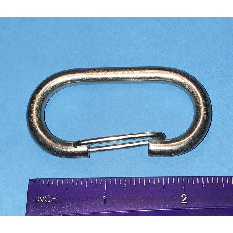 Stainless Steel 316 2 3/8" Spring Clip Flagpole Spring Hook