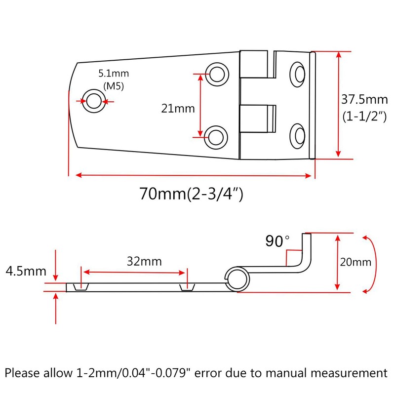 NRC&XRC Heavy Duty Marine Grade 316 Stainless Steel Offset Short