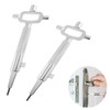 Belvanr Pack of 2 Universal Construction Keys, Architect Key, Zinc