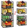 JKsmart Pantry Organizers and Storage, 4 Pack XL Stackable Wire