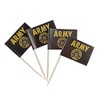 JBCD US Army Flag Gold Crest Toothpick Flag Mini Small