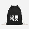 Gym Bag Sister Heart Sister Gift Gym Bag Moonworks®, black