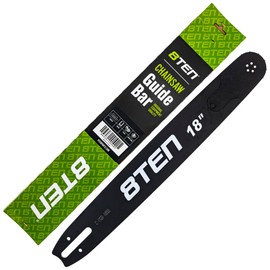 8TEN 18 Inch Chainsaw Guide Bar .050 3/8 66DL Chain for Stihl 066 044 Carlton Windsor Dolmar 431045013 Removable Sprocket
