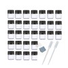 ELFENSTALL 100PCS 1ML 1/4 Dram Mini Clear Glass Essential Oils