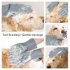 COMMEMA Pet Grooming Gloves - Massage Mitt for Dogs &