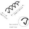 OMYZERO 60Pcs Non-Scratch Round Tips Spiral Bobby Hair Pins Spin