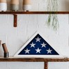 Solid Wood Flag Holder for American Veterans, Display Case for