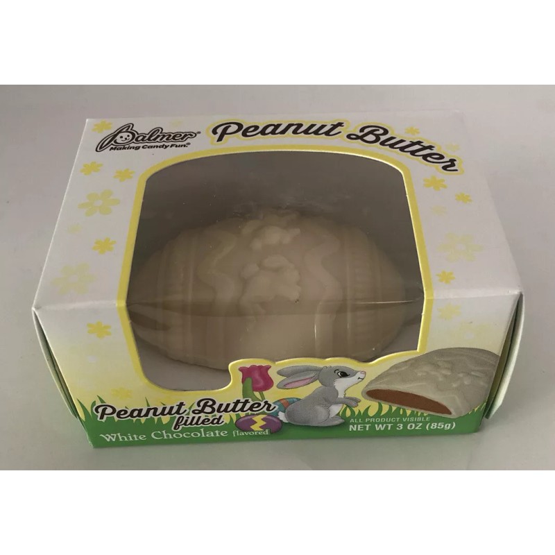 Palmer NEW PALMER 3 OUNCE PEANUT BUTTER FILLED White CHOCOLATE