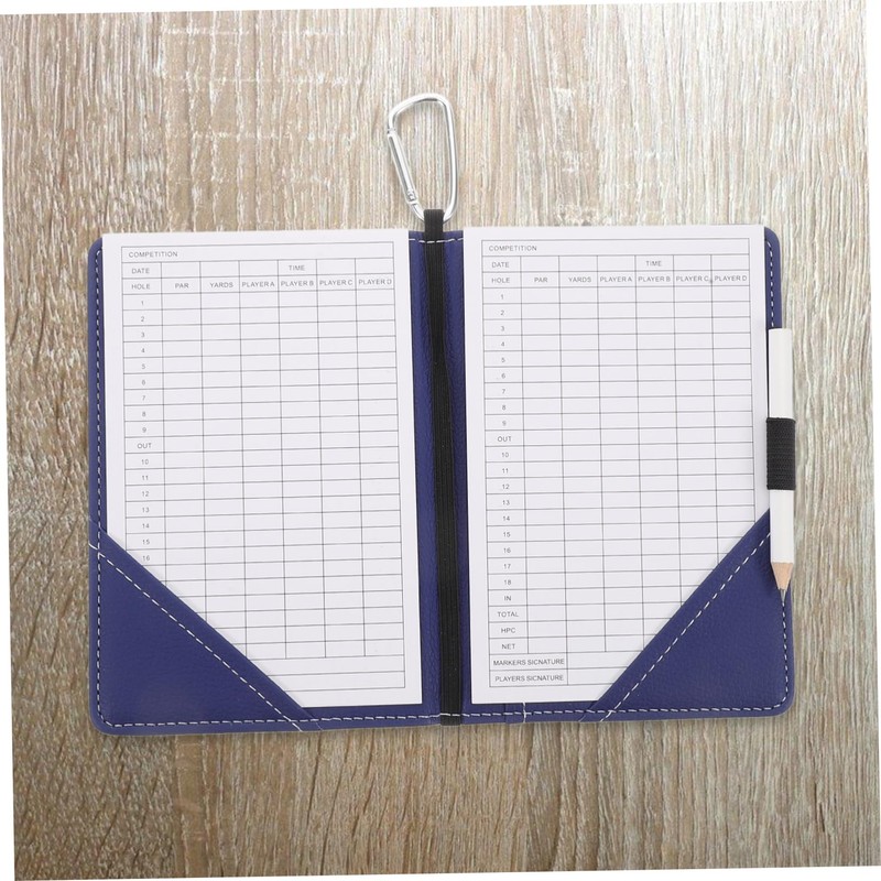 Kisangel Golf Scorecard Holder Cover Pu Leather Scorebook Scorecards and