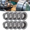 10Pcs Turning Insert Carbide Round Blade Lathe Cutter Milling CNC