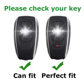 CHENZLIN for Subaru Key Fob Cover Soft TPU Key Shell with Leather Keychain Protection Accessories Fit for BRZ Legacy Outback Ascent Crosstrek Forester WRX