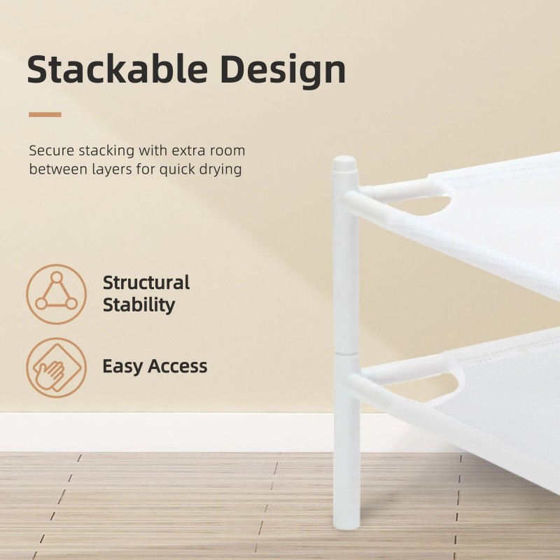 STORAGE MANIAC Sweater Drying Rack, Mesh Clothes Drying Rack, Stackable