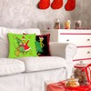 Merry Christmas Throw Pillow Covers 18x18 Green Christmas Winter Holiday