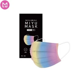 MIYU Rainbow Face Mask 5ea, Size:Small