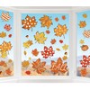 Whaline 6 Sheet Thanksgiving Fall Window Clings Hello Autumn Orange-Brown