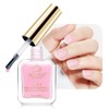 MIZHSE Pink Nail Hardener with Colour Extra Strong Nail Hardener