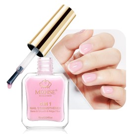 MIZHSE Pink Nail Hardener with Colour Extra Strong Nail Hardener