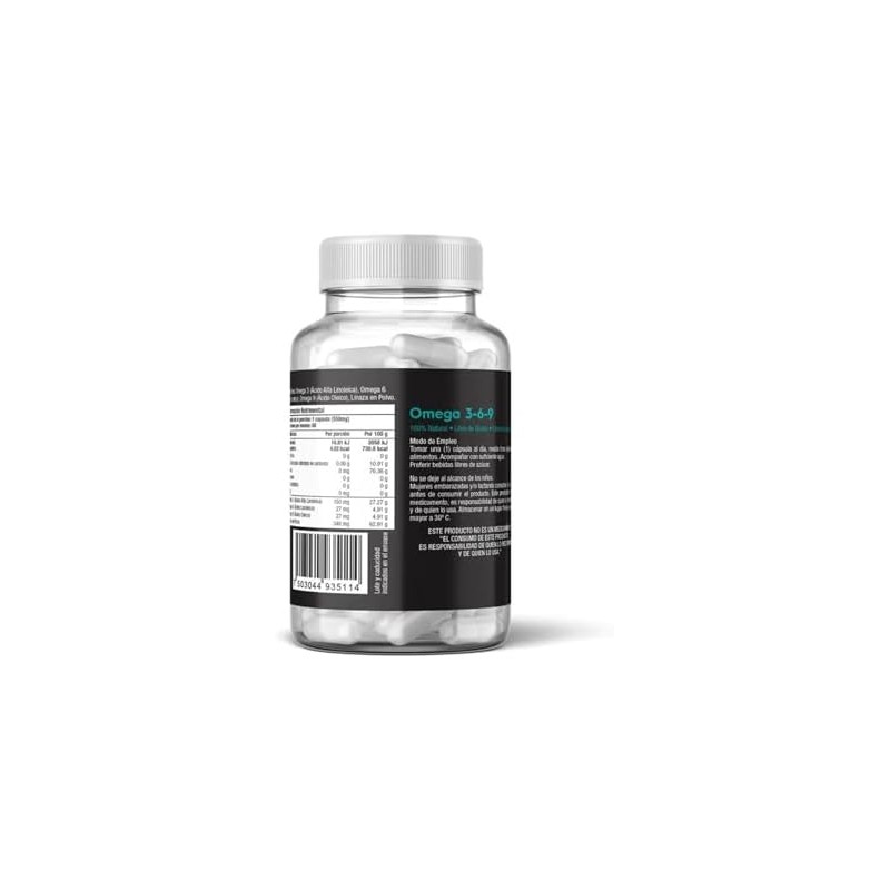 Omega 3 6 9 Súper Premium 550 mg 100 Orgánico