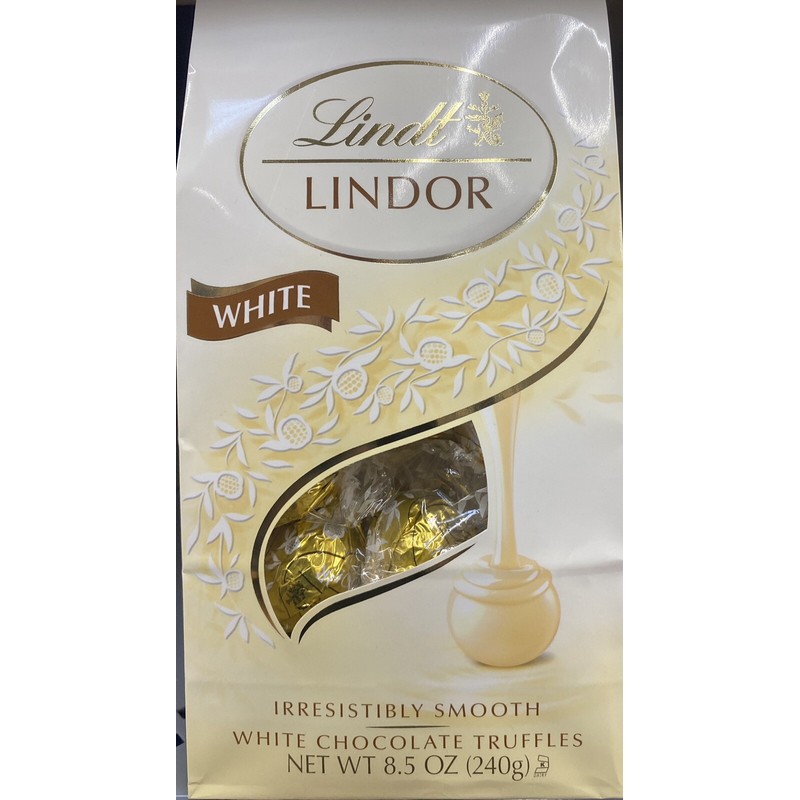 Lindt 5x NEW Lindt LINDOR White Chocolate Truffles 8.5 oz