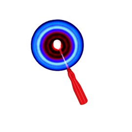 Smiffys 53307, Red 13" LED Light Up Windmill Wand, Unisex Children, One Size