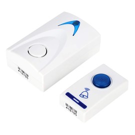 Wireless Bell, 100 m Electric Cordless Doorbell with 32 Melodies, Easy to Install Ring Doorbell, Wireless, Includes Receiver and Transmitter for Home Office Safety