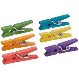 Darice 9151-09 Mini Spring Cloths Pin, Colors May Vary, 1-Inch