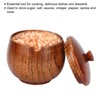 Sour Jujube Wood Condiment Jar Japanese Safe Dustproof Classic Flip