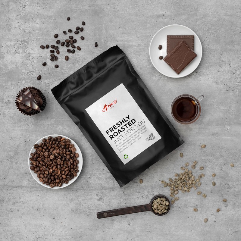 Freshly Roasted Hormozi Coffee - Almond Amaretto Flavoured Decaf Coffee