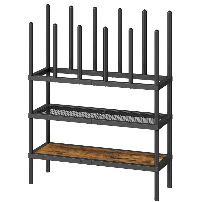 YATINEY Free Standing Shoe Rack, Tall Boots Rack Organizer, Boot