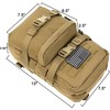 Tactical Mini Molle Hydration Pack,Molle Hydration Carrier with US Flag